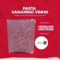 Pasta para Hinos Nº3 Samarino vinho | Para Coral, Grupos. 18,5 x 24,5